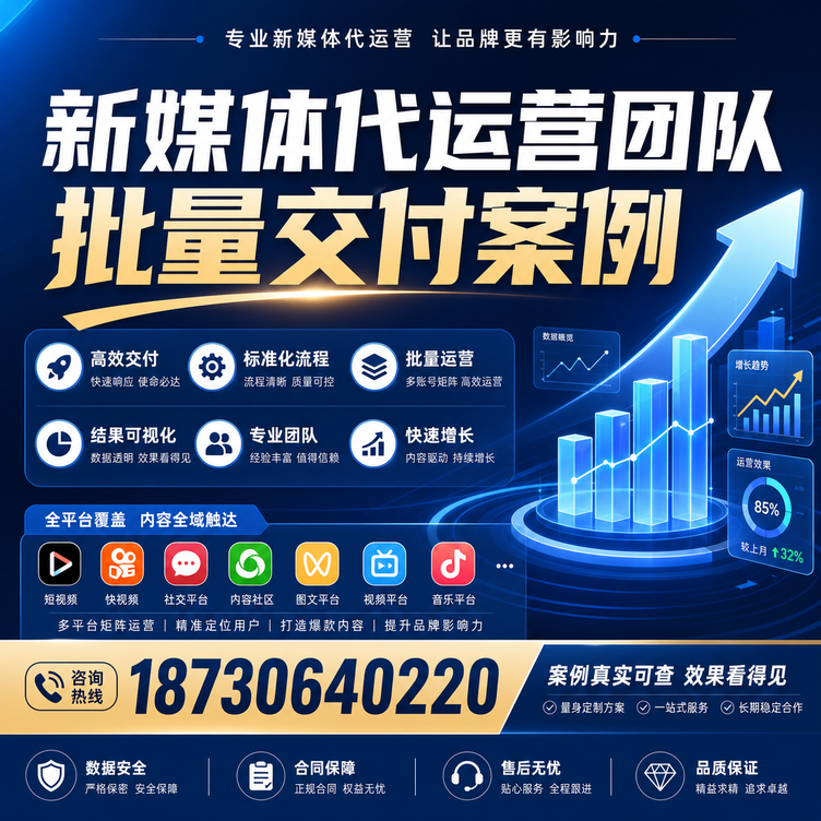 天水代运营公司多客户账号批量高效交付案例